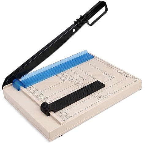 MeYuxg Hebel-Papierschneider,A4-Metallpapierschneider,Schneidekapazität bis zu 12 Blatt mit Sicherheitsvorrichtung und Klingenverriegelung für Karton, Karton, Vinyl, Handwerk und Fotos