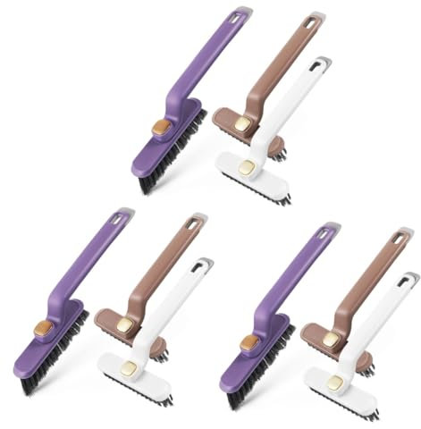 ABOOFAN 3 Set Di Spazzole Per La Pulizia Spazzola Per Fessure Girevole A Forma Di V Eleganti Spazzola Per La Pulizia Multiuso 3 Pezzi*3