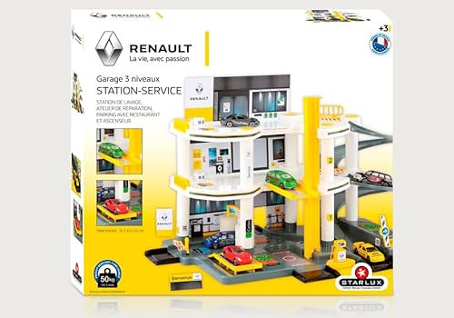 STARLUX - Garage Renault 3 Niveaux avec sa Station Service complète - 401303, Jaune
