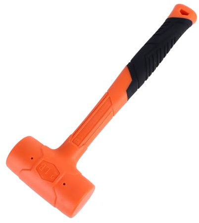 Martillo de Mazo de Goma, Herramienta Multiusos Duradera para Instalación, Golpes para Carpinteros, Artesanos, 2 Libras