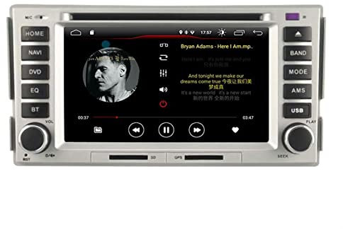 ZAPYVET Reproductor de DVD for Coche con Android 11.0, 2 DIN, DSP, Carplay, WiFi, Radio Multimedia, GPS, estéreo, Compatible con Hyundai, Santa FE 2007-2011, Elantra 2000-2006 Sistema Multimedia para