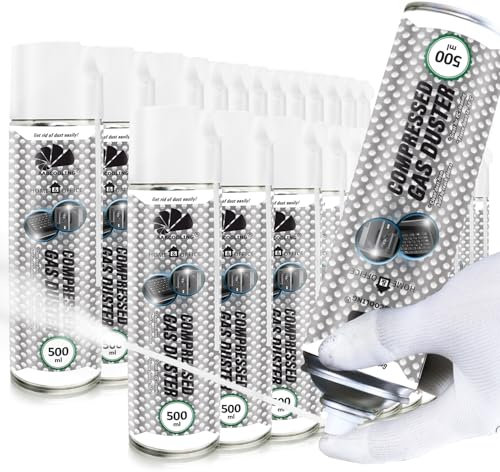 AABCOOLING Home&Office Spray detergenti motore Compressed Gas Duster 24x 500ml – Refrigeratore per Viti e Metalli, Montaggio e Rimozione Cuscinetti, Spray Refrigerante -50°C, K5