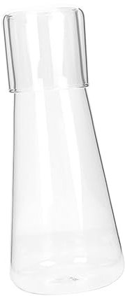 Alipis Caraffa Acqua Vetro Caraffa in Vetro Per Uso Domestico Comoda Multifunzione Da Comodino Accessorio Per Stanza Per Acqua Fredda Bevande Fredde e Tè Freddo