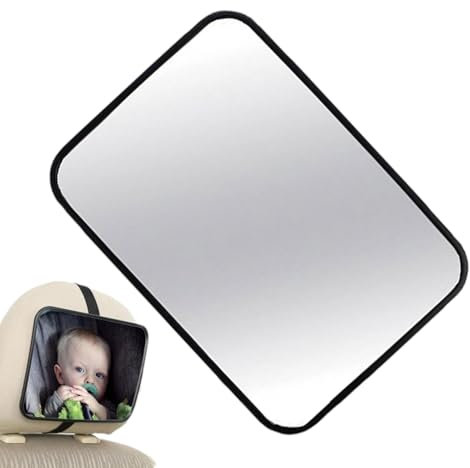 Specchietto retrovisore per sedile posteriore regolabile, visione grandangolare | Riflettore per sedile posteriore indistruttibile e testato contro gli urti, supporto regolabile per l'osservazione dei