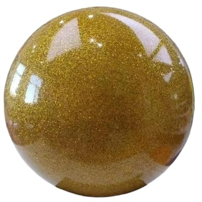 Gralara Ballon de Gymnastique Rythmique de 15 Cm, équipement de Gym Professionnel, Petit Ballon de Gymnastique Rythmique pour Les Entraînements, La Danse et L, Or