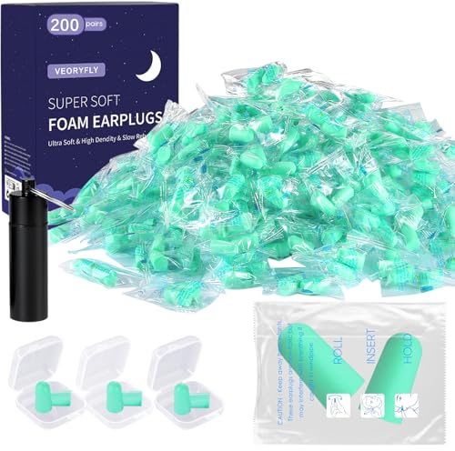 200 Paia Tappi Orecchie Dormire, Tappi Per Orecchie Antirumore Per Dormire, Super Morbidi Per Il Sonno