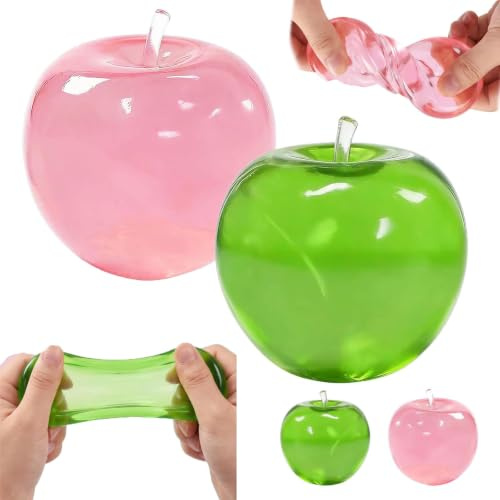 2 Pièces Squishy Pomme, Pomme Squishies Anti Stress