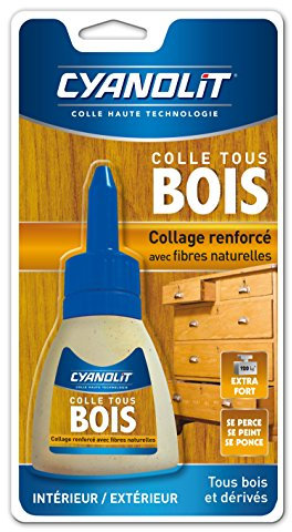 CYANOLIT 33300080 Colle Bois et Dérives, Transparent, 54 G