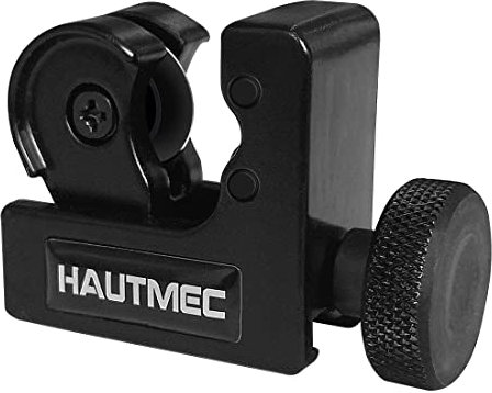 HAUTMEC Copper Pipe Cutter Tool 3-16mm(1/8 to 5/8), Mini Tube Cutter for PVC, Copper, Aluminum, and Thin Stainless Steel Tube HT0131-TC