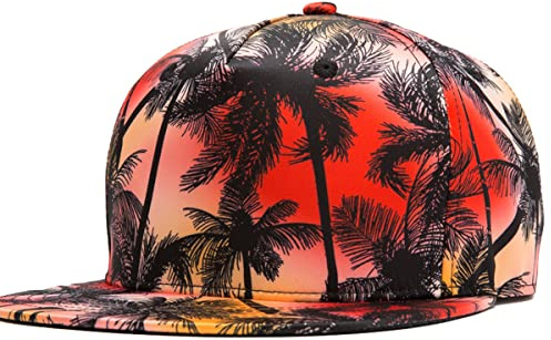 Casquette Snapback personnalisée pour homme - Designez votre propre logo et texte brodé - Visière à bord plat - Casquette de baseball classique réglable, M-3XL