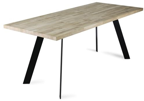 modernLOFTart Tischbeine Metall Tischkufen 2 Stück in V Form - Tischgestell Metall aus 1cm Dickem Flachstahl Gefertigt - Tischfüße für Esstisch, Schreibtischbeine, Konferenztisch Füße