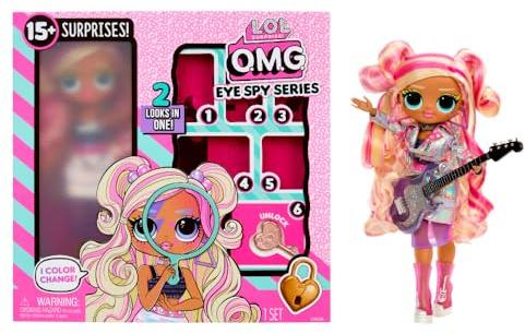 L.O.L. Surprise! OMG Eye Spy Series - Rockstar - Incluye 1 Muñeca, Viene con Moda y Accesorios, Resuelve Pistas y Desbloquea Sorpresas, Colecciona Las 4 Muñecas