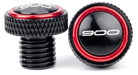ZESIDIMO z900 2025 Tappi Specchietti Moto Per Kawasaki Z900 Z900RS Z900SE Z 900 2017-2026 CNC Accessori per moto Tappi Fori Specchietti Retrovisori Tappi per Bulloni Viti (Rosso)