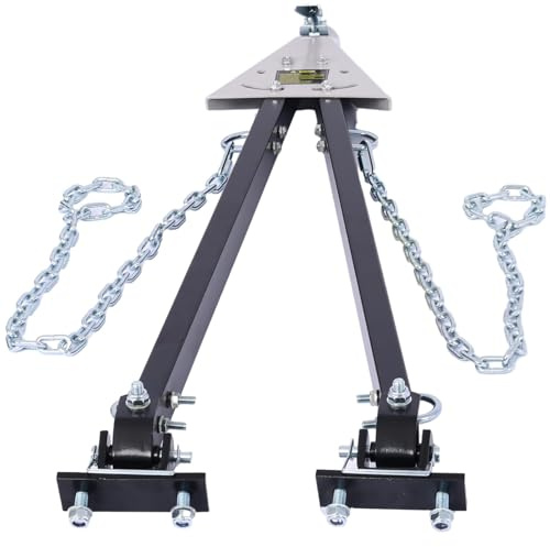 Garvee Barre de remorquage réglable 2268 kg (5000 lbs) en Acier – Montage Pare-Chocs, attelage Boule 2 Pouces, chaînes de sécurité – Installation Facile, Usage intensif – Compatible véhicule