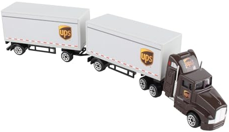 Daron UPS Die Cast Tractor with 2 Trailers