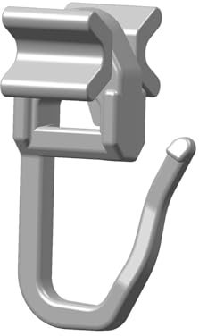 rewagi – 400 Stück Hochwertige Faltengleiter X Gleiter für Gardinenschienen für 6 mm Laufbreite - Farbe Weiss