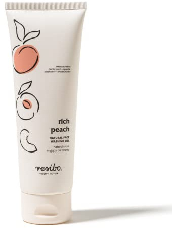 Resibo Rich Peach Natural Face Washing Gel 125ml 100% vegan