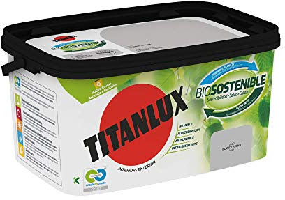 Titanlux Biosostenible pintura para paredes Blanco Arena 4L