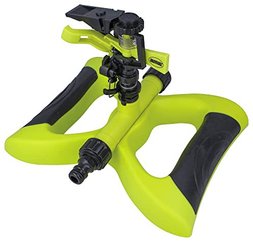 Amig - Arroseur Sectoriel Avec Base Antidérapante | 190 x 240 mm | Connecteur Rapide Et Facile | Surface D'Arrosage Jusqu'À 243 m² | Plastique Abs | Vert Pistache Et Noir