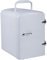 MegLob 4L Portable Retro Refrigerator, Powerbank Outdoor Car Camping Fridge, 6 * 330Ml Cans Cooler, Travel Breast Milk Medicine Skin Care Product Freezer,White