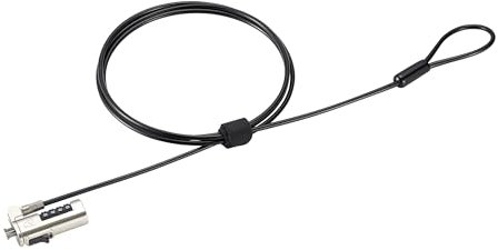 Kensington Zahlen-Laptopschloss für Sicherheitsschlitz in Nanogröße, zurücksetzbares 4-stelliges Zahlenschloss (K60214WW)