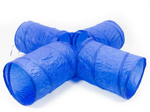 Lemodo Kreuztunnel für Hundesport, 45 x 175 cm, Agility Training mit Hunde