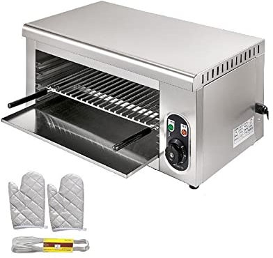 Multifunzionale Elettrico Salamandra Forno 2KW Griglia Regolabile Elettrodomestico Da Cucina Griglia In Acciaio Inox for Pizza Arrosto Di Pollo Commerciale Adatto a vari scenari di utilizzo