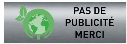 AUA SIGNALETIQUE - Plaque SIGNALÉTIQUE Aluminium Brossé AluSign 75X25 mm - (Pas de Publicité Vert)
