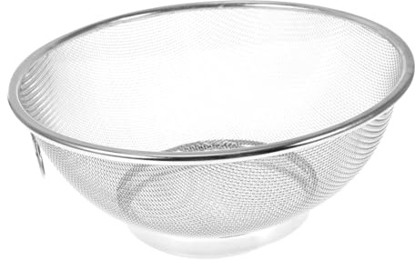 Didiseaon Passoire à Riz En Acier Inoxydable 304 18 Cm Panier Passoire à Mailles Fines Lavage Fruits Légumes La Cuisine Usage Quotidien