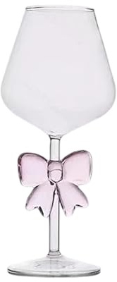 Tasses en Verre, Gobelets à Boire avec Nœud, Verrerie de Cuisine Transparente pour Cuisine, Bar, Restaurant, Contient des Boissons Froides et Chaudes, des Cocktails, des Jus et du Lait, etc (C)