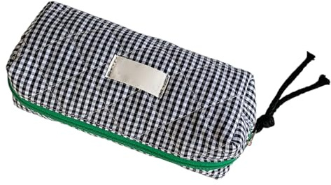 CHAKAE Estuche de lápices de moda con cremallera de 7,5 x 3,5 x 2,4 pulgadas para estudiantes y adultos, gran capacidad, bolsas para bolígrafos, bolsa de cosméticos de viaje, estuches para lápices