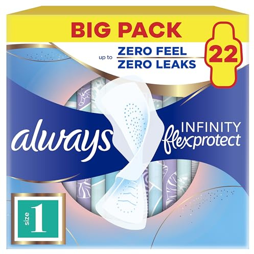 Always Infinity Pads Normal (Size 1) Sanitary Towels With Wings 22pk