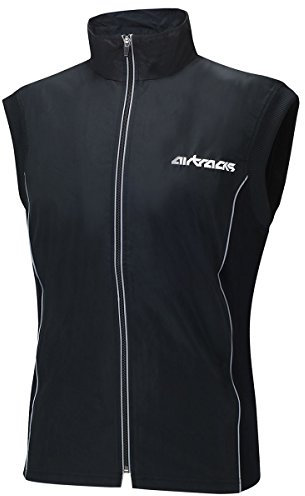 Airtracks Thermo Winter Fahrradweste Laufweste Pro Radweste Warm Atmungsaktiv Winddicht Wasserabweisend Reflektierend S M L Xl XXL XXXL 3Xl 4XL - schwarz - M