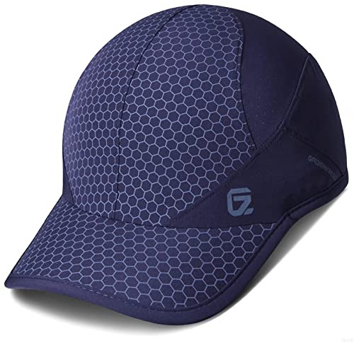 GADIEMKENSD Sport cap Soft Brim Lightweight Waterproof Running Hat Breathable Baseball cap Quick Dry Sport Caps Portable Sun Hat for Men Woman Performance Cloth Workouts Outdoor Activities Navy