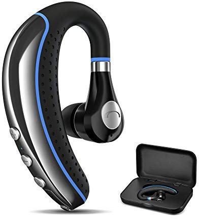 FIMITECH Bluetooth Headset, Wireless Earpiece V5.0 Bluetooth Earpiece Ultralight Hands Free for Business/Office/Driving/Sporting