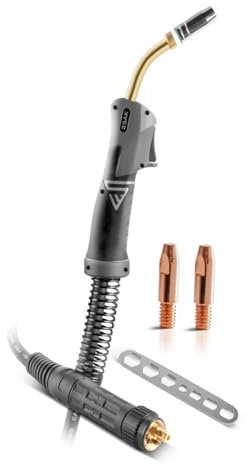 STAHLWERK MIG MAG-Schweißbrenner AK25/MB25 mit 5 Meter Schlauchpaket Euro Zentralanschluss Schweissgeräte, gasgekühlt leicht, flexibel