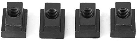 4PC Set T-Slot Nut Black Oxide Finish 3/8-16 Threads Table Slot 1/2