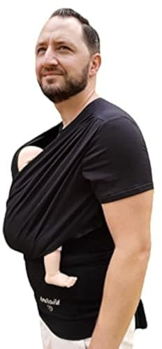 Amarsupiel | Chrysalis-Traget-Shirt für Herren | Premium-Babytrage | Ergonomische Babytrage | Hergestellt in der EU | Ökotex-zertifiziert | Träger-T-Shirt | Tragen von Neugeborenen