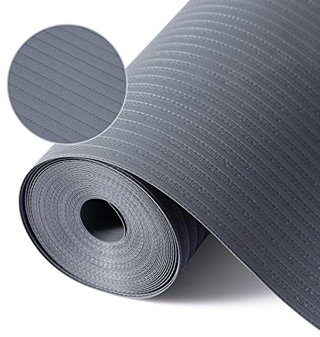 Mcrbeay Shelf Liner Non Adhesive, Washable Cabinet Liners for Shelves, Waterproof Durable Non-Slip Drawer Liners for Kitchen Cabinets, Cupboard, Pantry, Gray 12 X 20'
