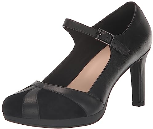 Clarks Zapatos de tacón Ambyr Light para Mujer, Negro (Black Combi), 40.5 EU