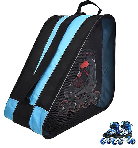 YIDM Práctica Bolsa de Patines: Bolsa de Patinaje sobre Ruedas, Bolsa de Patinaje sobre Hielo Unisex con Correa de Hombro Ajustable Bolsa de Almacenamiento de Tela Oxford para Adulto, Niños