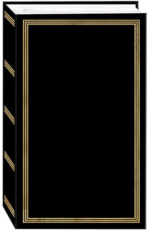 Pioneer Photo Albums 504 Pocket 3-Ring Photo Album Holds 4x6 Photos, Black