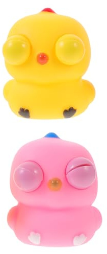 Milisten 2Pcs Cartoon Sensory Squeeze for Stress Relief Soft Popping Eyes Pressure Relief Funny Soft Gel Decompression Playthings for Office and Party Fun