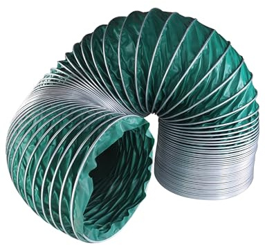 Manguera flexible ignífuga for conductos de alta temperatura: tubo de ventilación resistente for cocina, baño y taller.(180mm)