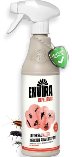 Envira Insecticide Universel - Spray insecticide très efficace avec protection longue durée - Insecticide à base d'eau - également efficace contre les punaises de lit - 500 ml