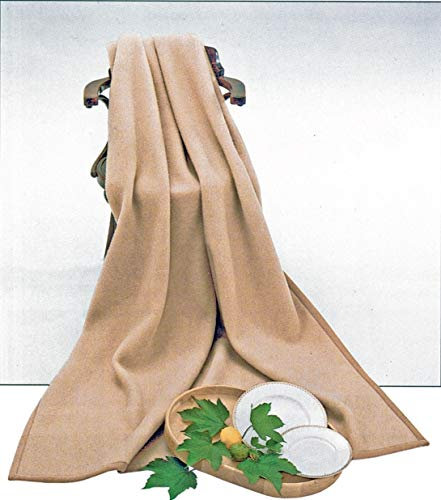 Steinbeck Baku – Manta Colchas Invierno, 100% Cashmere en Color Crema – Disponible en Tres Tamaños, Beige, 100 cm x 150 cm