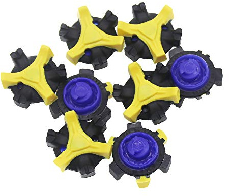 MamimamiH 8 st golfsko spikes ersättning golftillbehör träning sko spikes (blå/gul/svart)