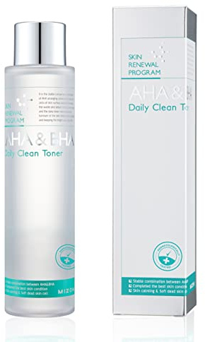 [MIZON] AHA & BHA DAILY CLEAN TONER (150ml) Koreanische Hautpflege - Täglicher Peeling-Toner - Revitalisierende Toner für glatte, strahlende Haut