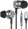USB C Kopfhörer, In-Ear Kopfhörer mit Kabel Type C for Samsung Galaxy S25 S24 Ultra S23 S22 FE A55 A54, Ohrhörer mit Mikrofon Stereo Kopfhörer USB C Anschluss für iPhone 16 ipad Pixel and usw
