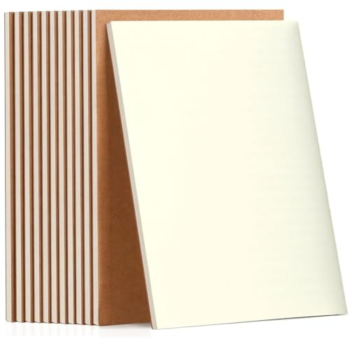 VEESUN Lot de 10 Cahiers Kraft, Cahier a5 Page Blanche, Bloc-notes A5, Carnet de Notes, Journal intime, Carnet de voyage, Dessin pour Enfants, Étudiants, Adultes, École, Bureau, Voyage